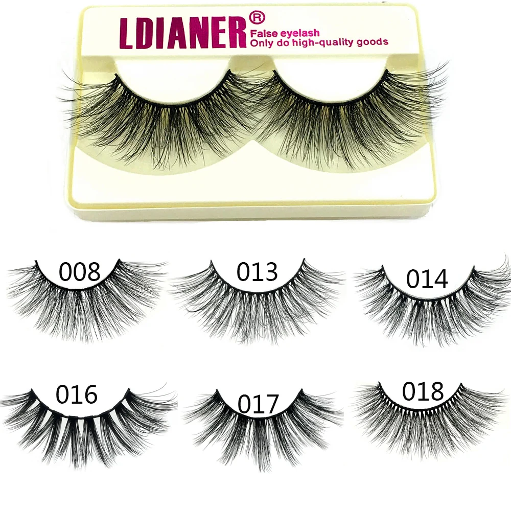 1 пара 3D накладные ресницы из искусственной норки полный объем толстые длинные