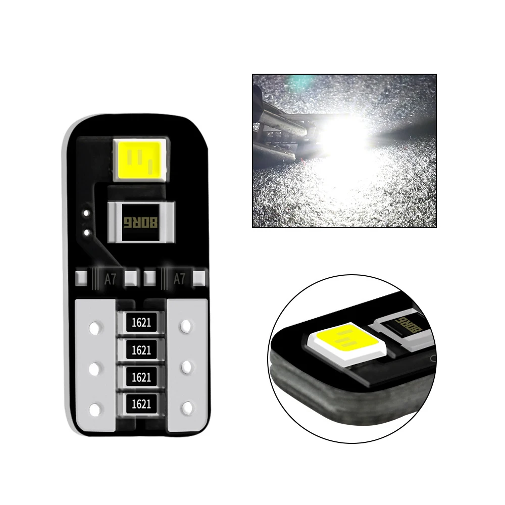 

10pcs T10 LED Bulbs Car Indicator LED License Plate Light 194 168 LED 2835 DC12V Lamp
