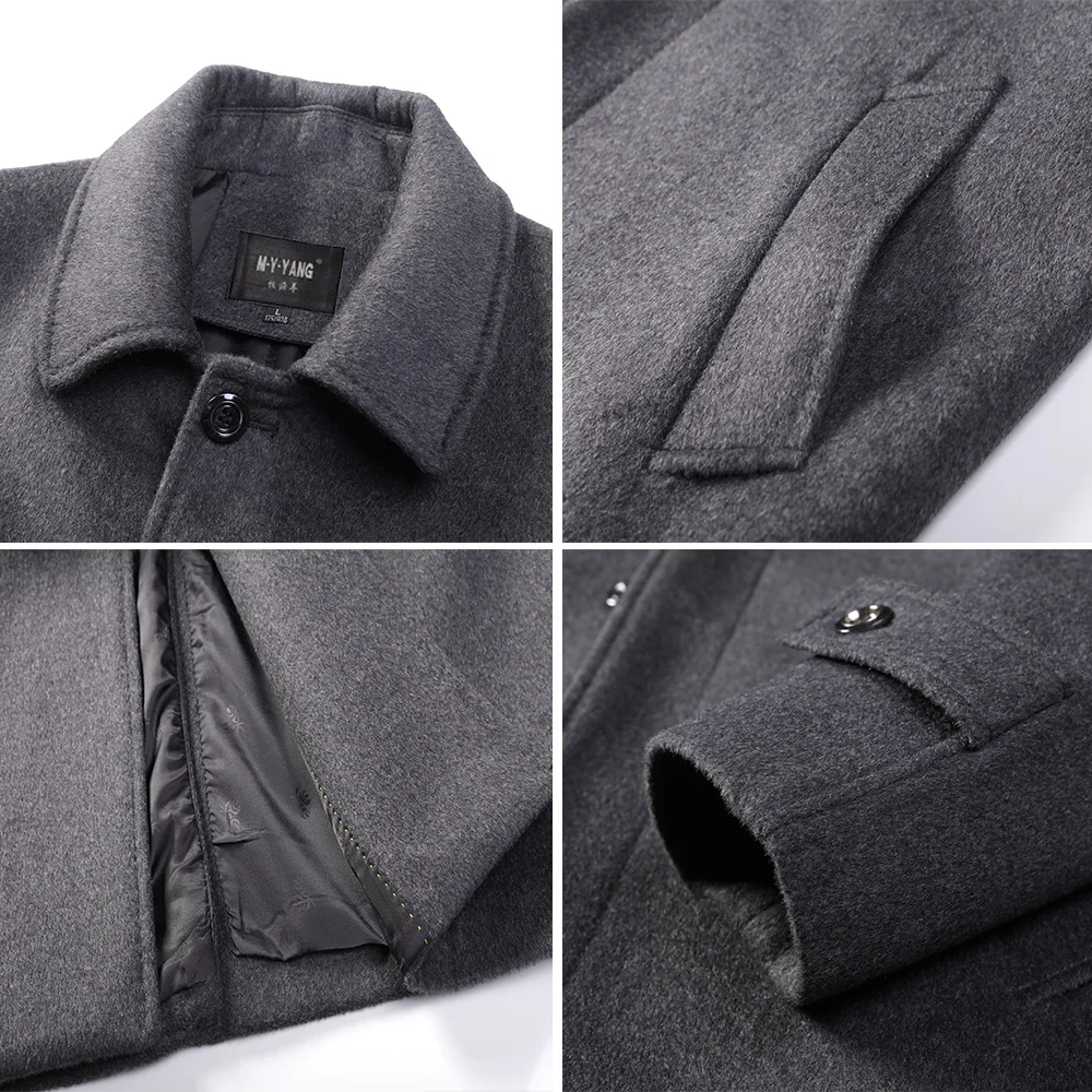 Peking story/зимняя Новинка кашемировая шерстяная куртка Мужская Высококачественная