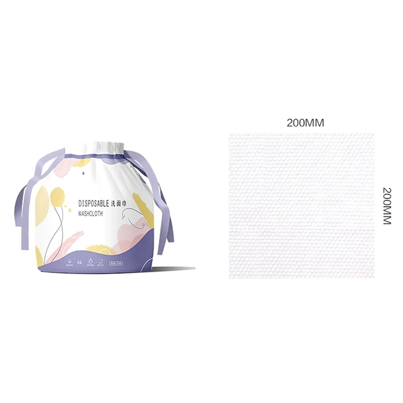 

50 шт., одноразовые хлопковые салфетки для лица