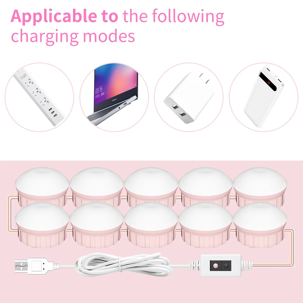 Лампа светодиодсветодиодный для зеркасветильник 12 В с регулируемой яркостью 2 14