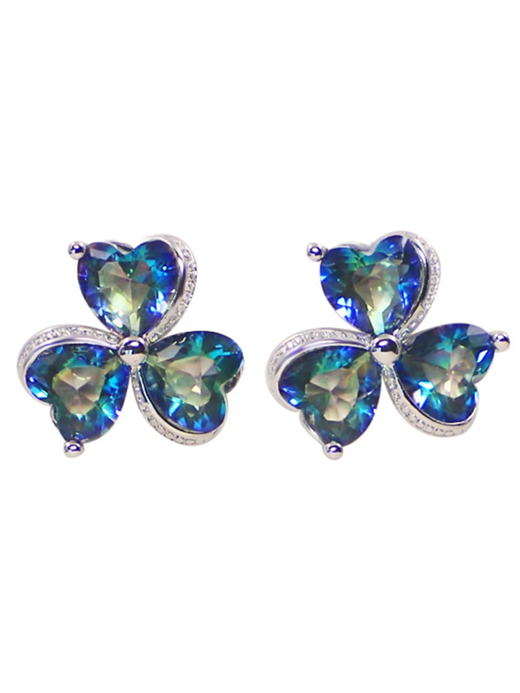 

Clover Zircon Jewelry Set Women's Diamond Jewelry Clavicle Short Necklace Jewelry