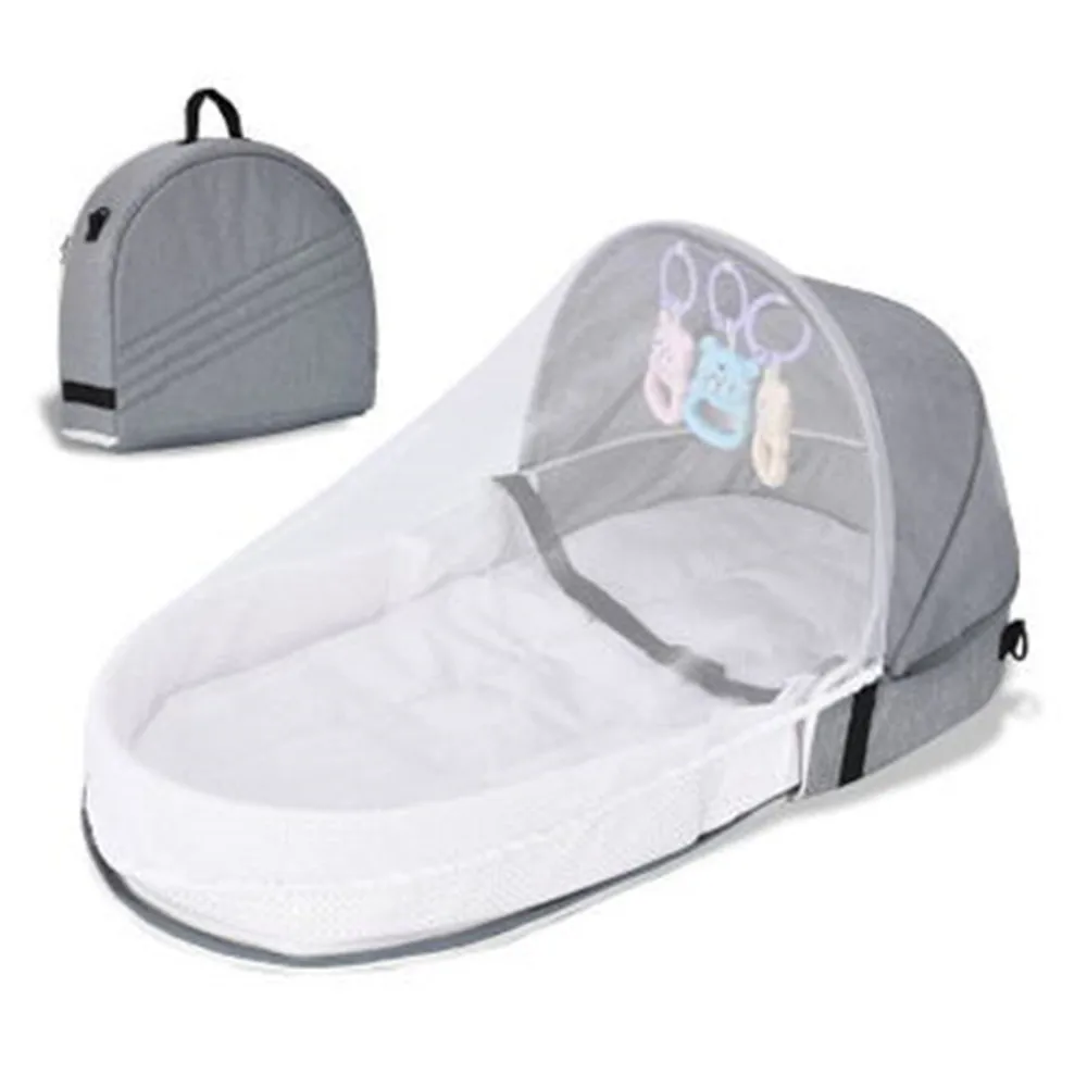 

Baby Bed Portable Nest Bed Travel Sun Protection Mosquito Net With Bassinet Foldable Breathable Infant Sleeping Basket