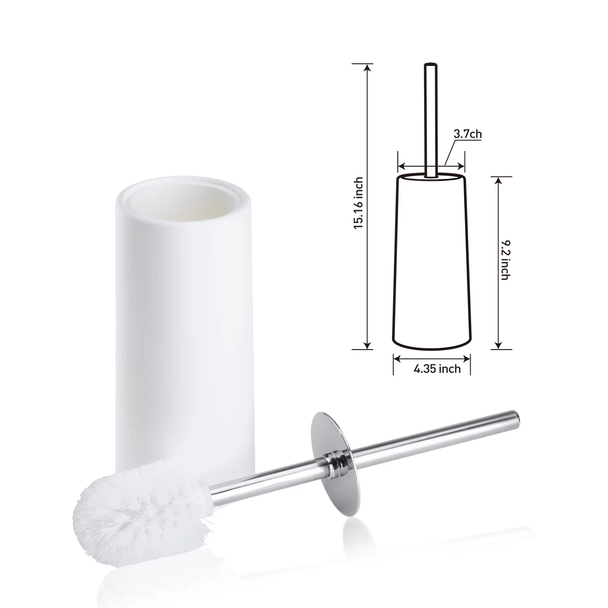 Скребок для туалета HOMEMAXS A50 компактный щетка с прочной щетиной длинная ручка