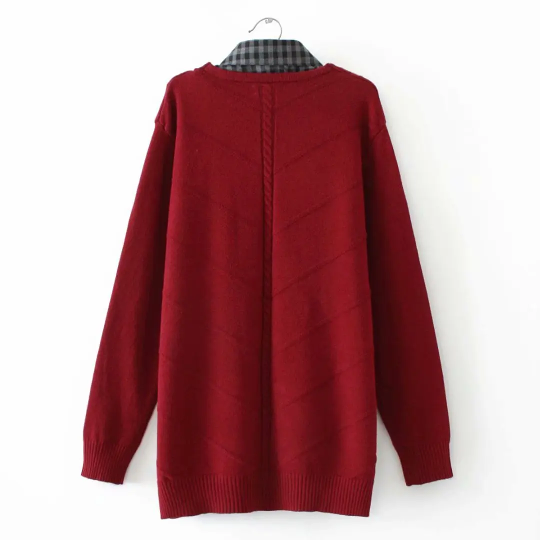 Женский трикотажный свитер осенне-зимний Свободный пуловер | Женская одежда