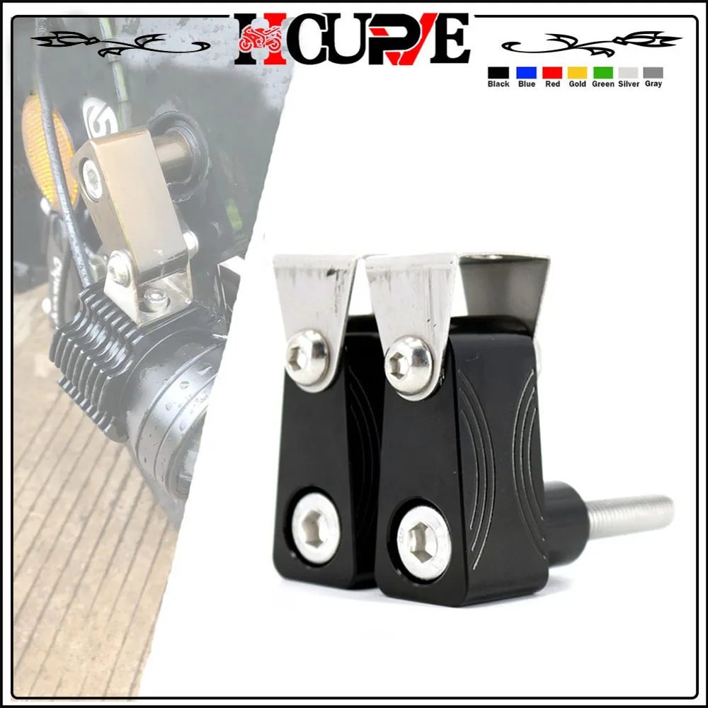 

For KYMCO Xciting 250 300 400 AK550 AK 550 DownTown 350 300i Motorcycle Lower Fork Spotlight Holder Lights lamp Mounting bracket