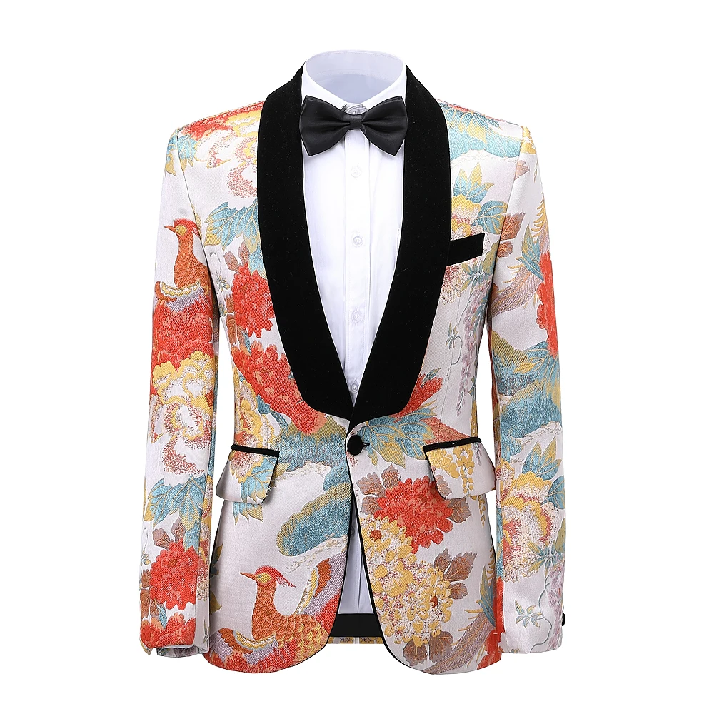 Chinese palace style Men's Suit Formal 2 Pieces Party Shawl Lapel Soft Wool Prom Tuxedos For Wedding Groomsmen (Blazer+Pants) | Мужская