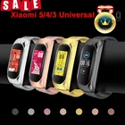 Ремешок для Xiaomi Mi Band 5 4 3, металлический сменный Браслет из нержавеющей стали для Mi Band 4 5