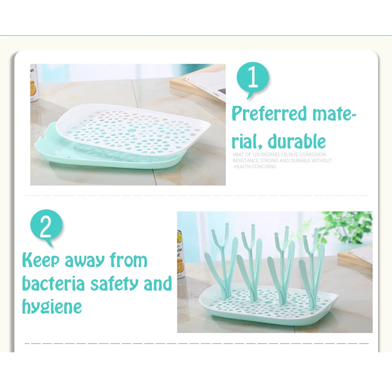 Сушилка для детских бутылочек подставка кормления новорожденных полка очистки