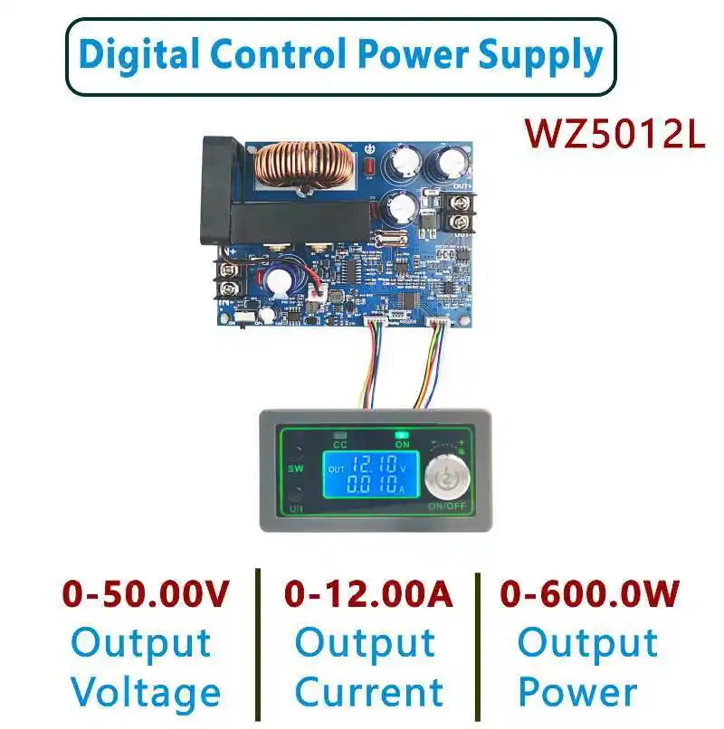 WZ5012L DC понижающий преобразователь CC CV Мощность модуль с алюминиевой крышкой 50В 12A