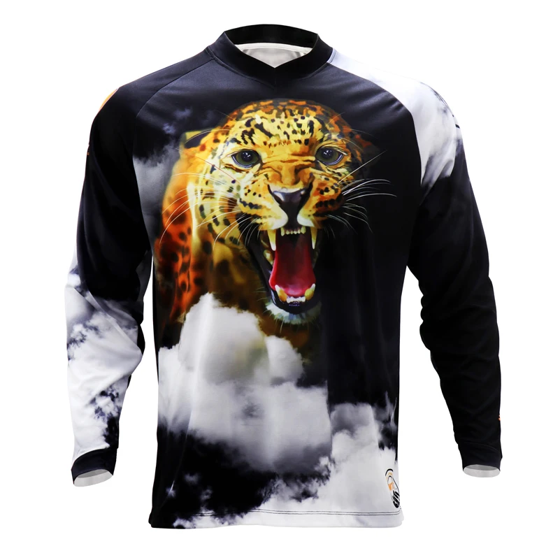 

Full Sleeves MTB Jersey Quickdry Motocross Mountain Bike Wear BMX Cycling Clothing Downhill Outdoor Sport T Shirt
