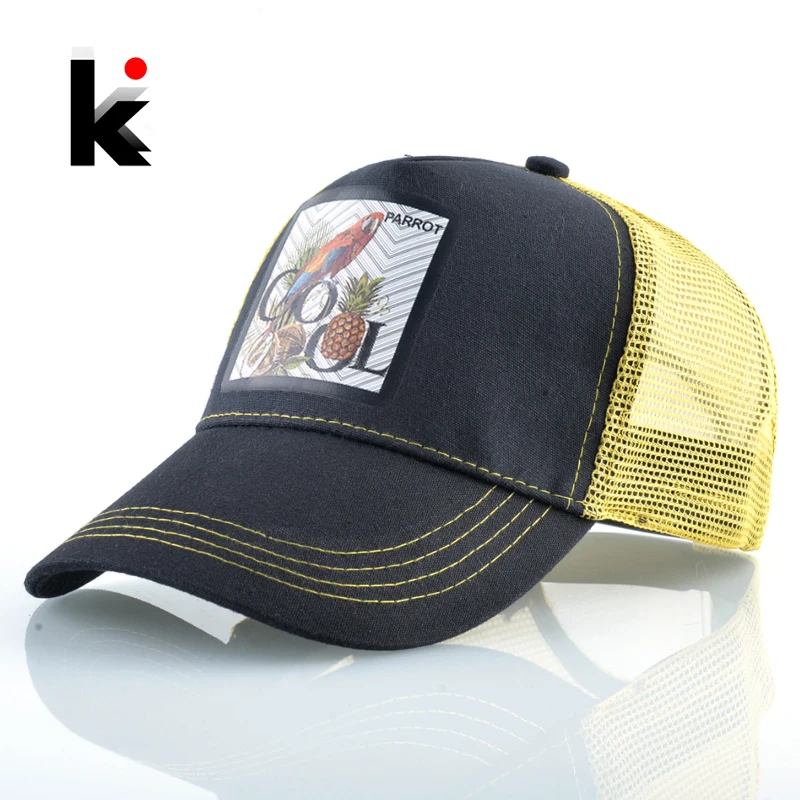 Бейсболка Мужская/Женская сетчатая дышащая Кепка с козырьком уличная модная в