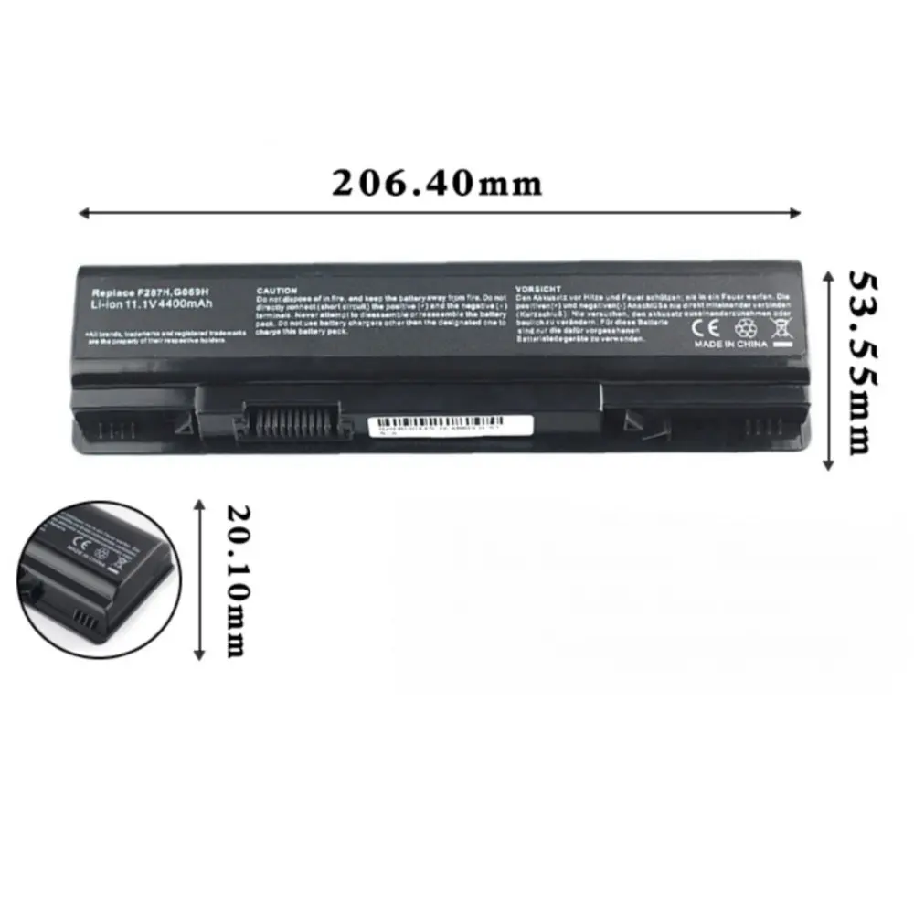 Аккумулятор оригинального размера для ноутбука Dell 0F287H 451-10673 F287H DLA860LH