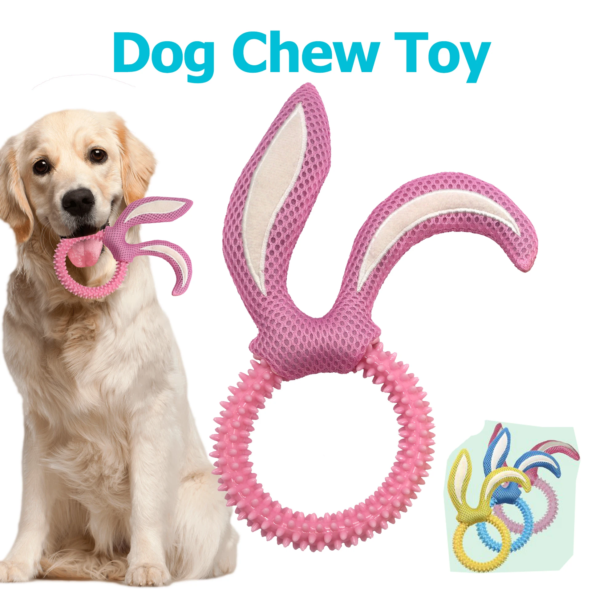 

TPR Dog Chew Toys Molar Spines Safe Non-toxic Cleaning Teeth Anti-bite Pet Toy For Medium Big Dogs Training Dog Accessories Gift