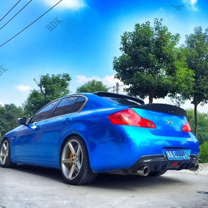 Задний спойлер для багажника из углеродного волокна крыло infiniti G37 G35 G25 седан 4