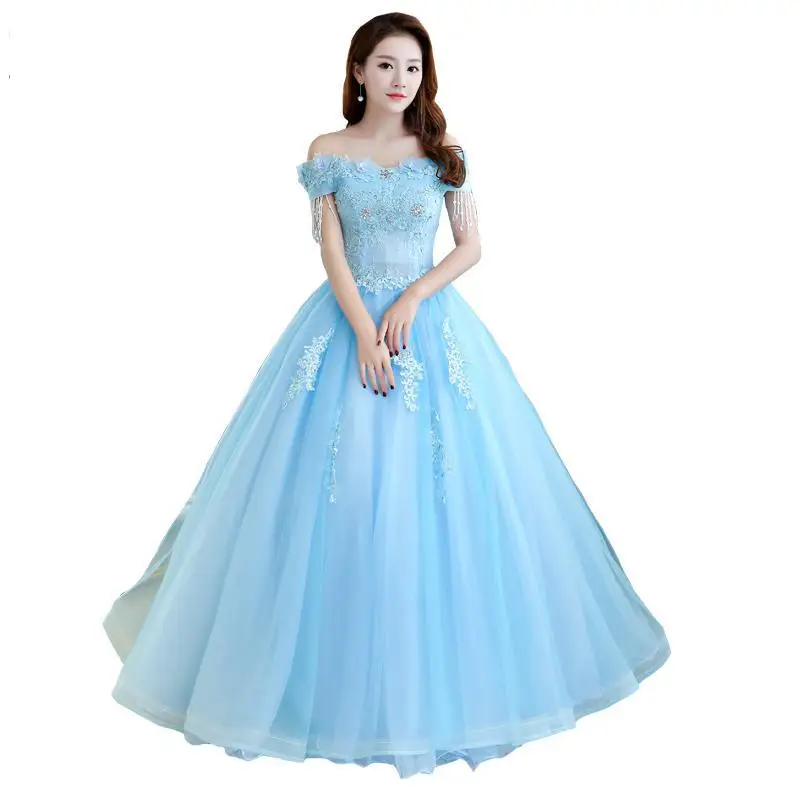 Quinceanera/элегантное платье с вырезом лодочкой и открытыми плечами кружевное