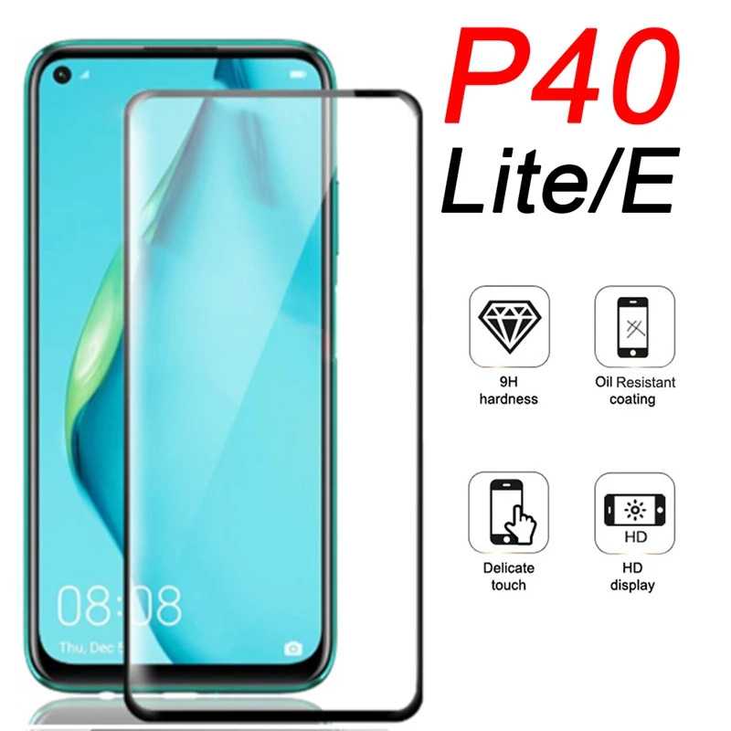 9H Защитное стекло для Huawei P40 Lite E закаленное защита экрана P 40 устойчивая к