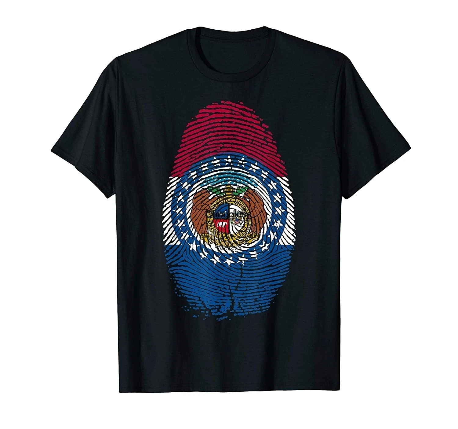 

Missouri Flag Fingerprint In my DNA Gift for Missourians T-Shirt