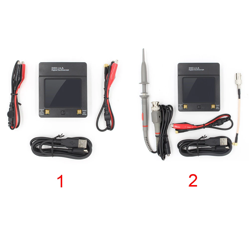 

DSO112A Portable 5Msps Mini Touch Screen 2MHz Tools Oscilloscope Durable Digital Storage USB Analyzer Handheld Stable