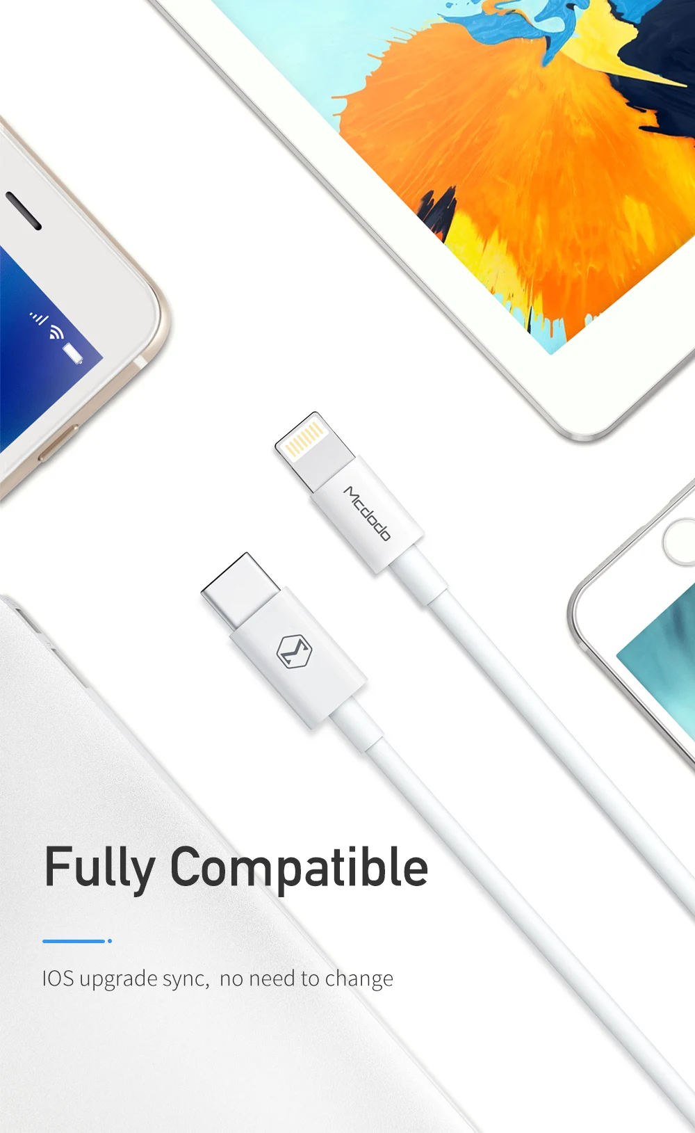 Mcdodo USB C кабель для iPhone X XS Max XR 8 Plus 30 Вт PD быстрое зарядное устройство usb type C для iPhone кабель для передачи данных для MacBook IPad Pro шнур