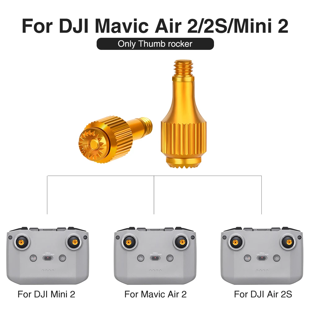 

1pair Anti Slip Easy Install Portable Extension Lever Detachable Telescopic Thumb Rocker Drone Accessories For DJI Mavic Air 2S