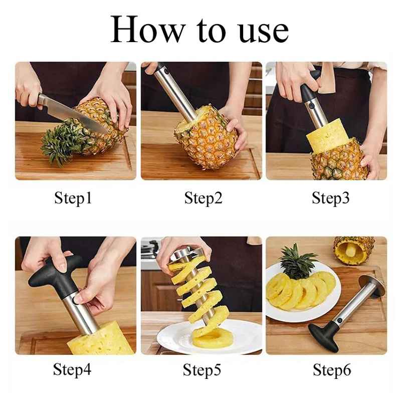 1 шт. нож для чистки ананаса из нержавеющей стали Слайсеры высокое качество