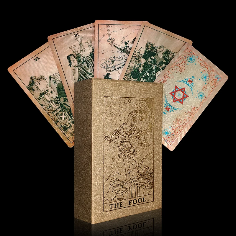 78 шт. Tarot высококачественный бронзирующий тарго с карточкой изображением оркула