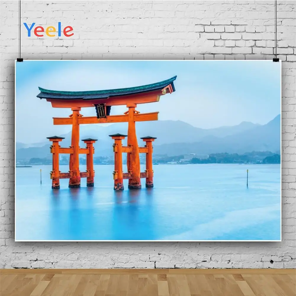 Фон для фотосъемки с изображением пейзажа из древней древесины красного Тори