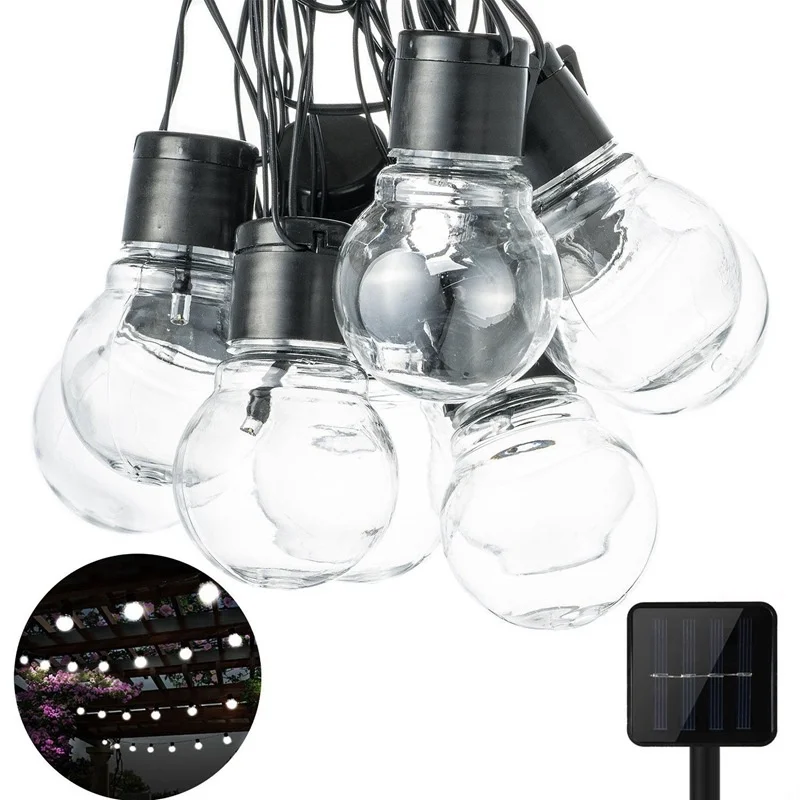 Бытовые солнечные световые гирлянды 10 светодиодный открытый свет