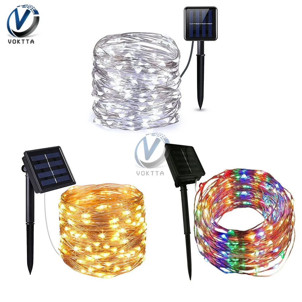Многофункциональсветильник Светодиодная лента на солнечной батарее 10 м 100