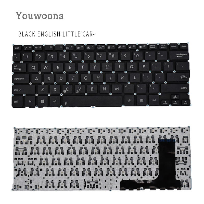 

New Laptop Keyboard For Asus E202 E202S E205S E205M E202MA TP201SA BLACK WHITE