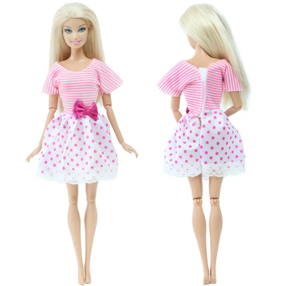 Модная одежда кукла леди смешанный стиль Футболка Блузка жилет брюки платье