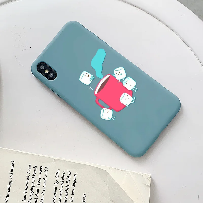GYKZ милый мультяшный чехол для iPhone 7 12 11 XS MAX XR X 8Plus с принтом молочного печенья кофе