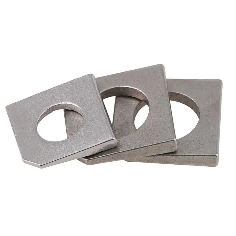 

304 stainless steel square inclined gasket I-beam flat gasket for steel, angle missing gasket m6-16 (gb853)