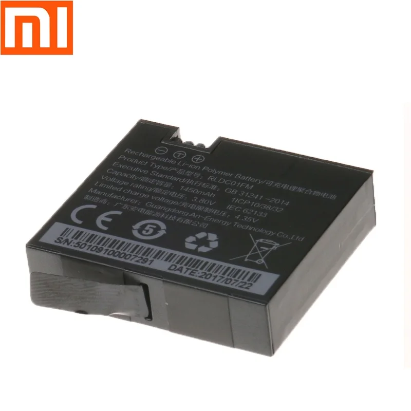 Аккумулятор 1450mAh 3,8 V для Xiaomi Mijia, аккумуляторы для мини 4 K, запасные части для экшн-камеры, аксессуары, зарядное устройство