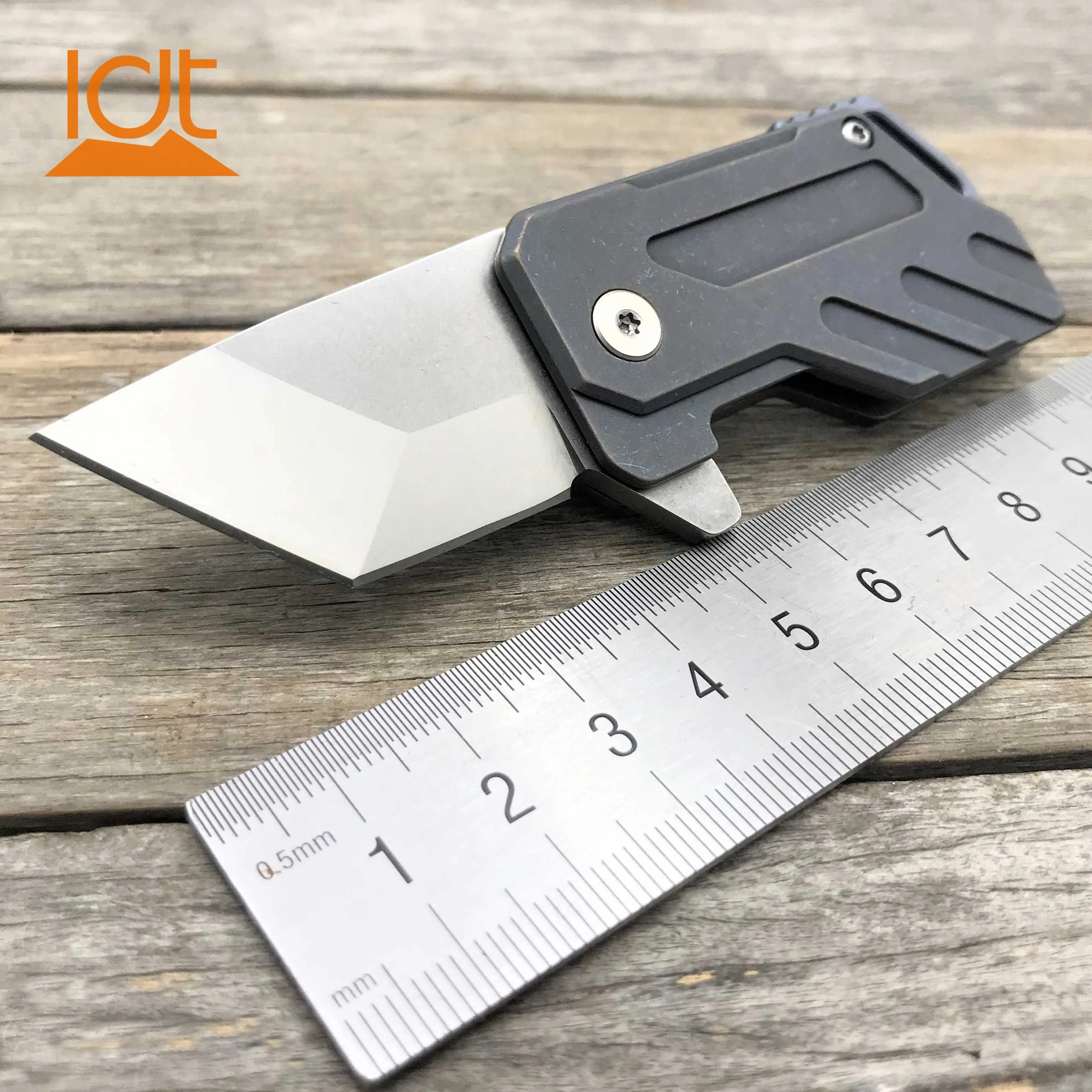 Blue Handle LDT большой фасоли Мини Складной нож S35VN лезвие титановая ручка Подшипник тактические ножи кемпинг карманный Открытый нож выживания Инструменты - Цвет: Blue Handle