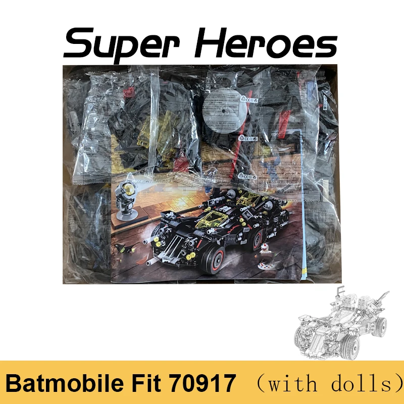 

1456pcs DECOOL Super Heroes 4in1 Ultimate Batmobile Batwing Motor Car Building Blocks Bricks Toys For Children Boy Gifts