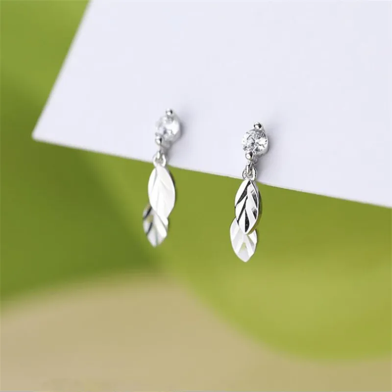 Модные серьги-подвески с резными листьями для девочек модные ювелирные изделия