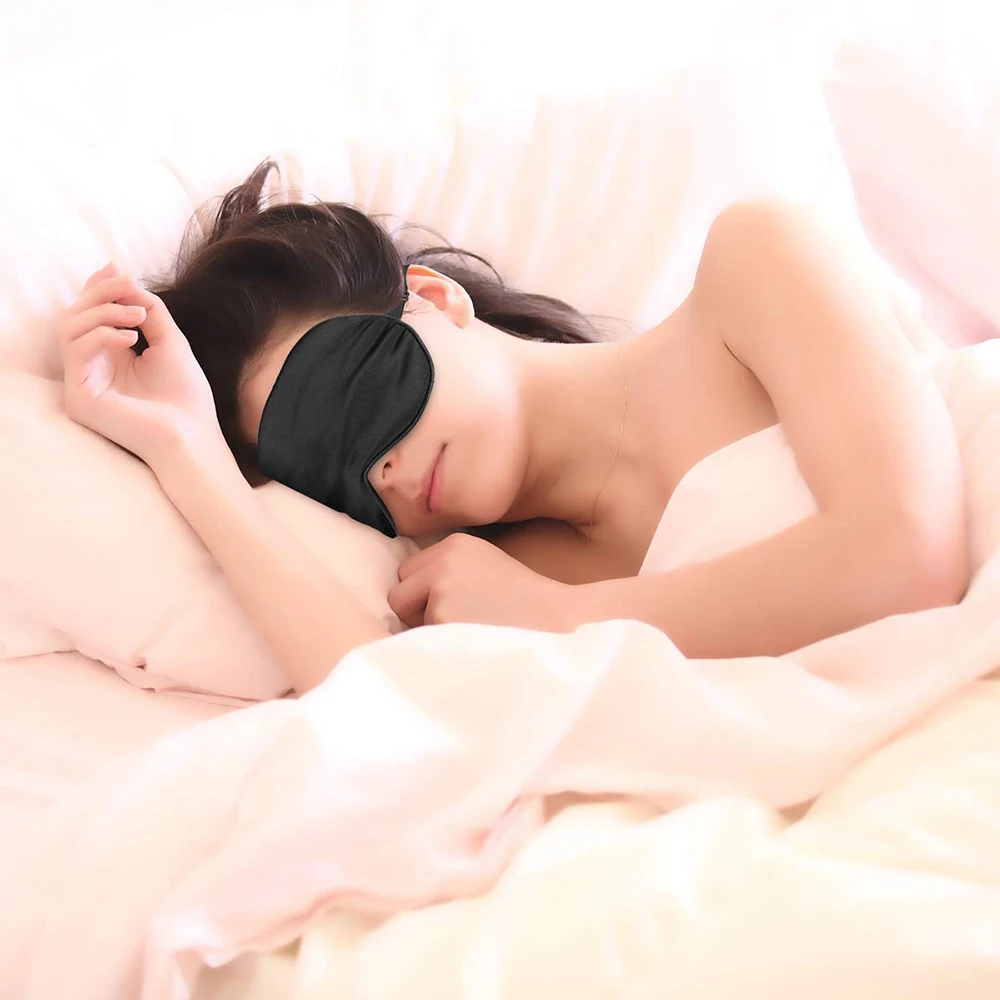 10 штук мягкие Портативный ночная маска для лица на основе тени век чехол маски