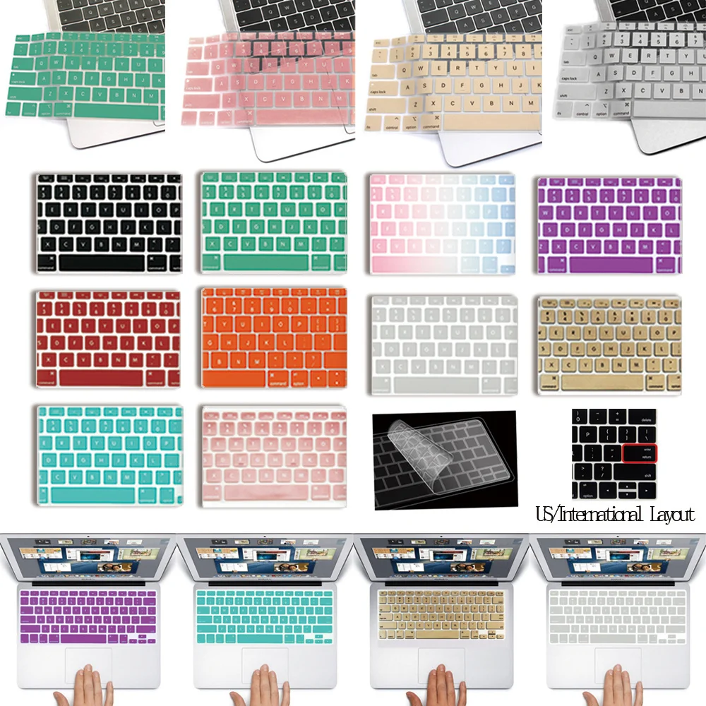 

Пленка для клавиатуры ноутбука Apple Macbook Pro 15 дюймов A1707/A1990/Macbook Pro 13 дюймов A1706 /A1989 /A2159, Силиконовая накладка на клавиатуру ноутбука