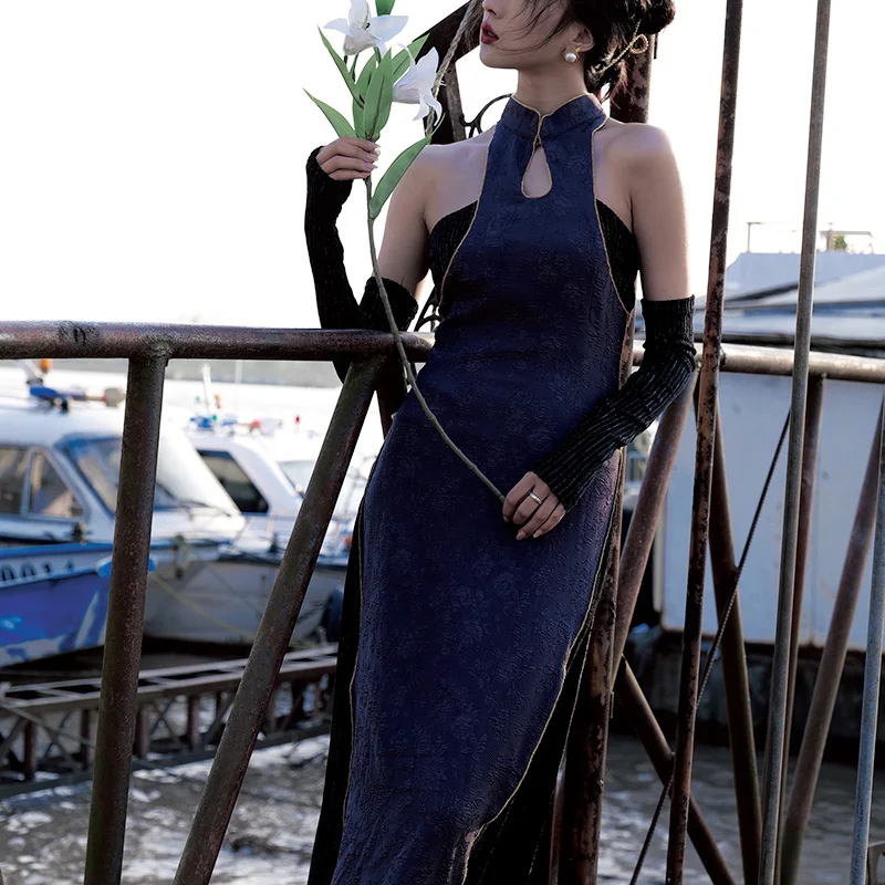 

Dresses Korean fashion Hong Kong Style Dress Women's Evening Dress Halter Strapless Sexy Midi Dress Kawaii