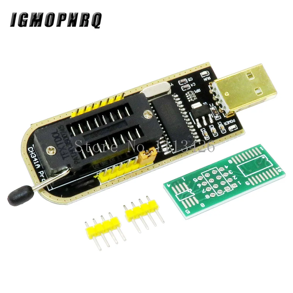 CH341A 24 25 серия EEPROM Flash BIOS USB программатор модуль + SOIC8 SOP8 тестовый зажим адаптер 1 8 В