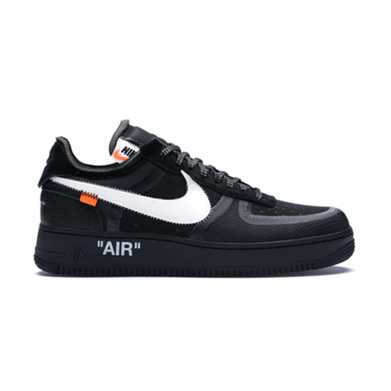 Оригинальные белые кроссовки Nike Air Force 1 གྷ виргил х Мома реагирующие синие