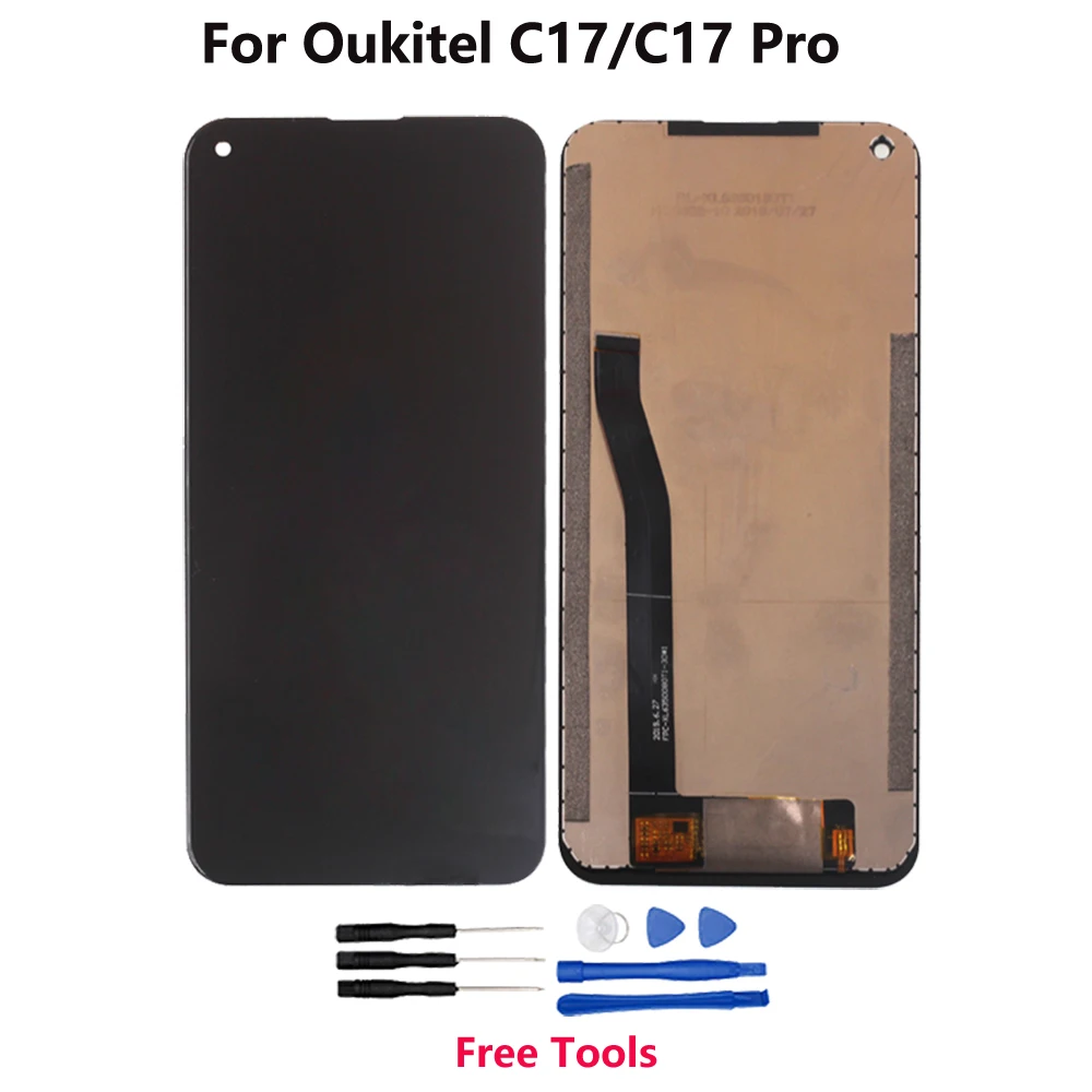 

ЖК-дисплей с сенсорным экраном, дигитайзером в сборе, ремонтные детали для Oukitel C17 pro100% Протестировано с бесплатными инструментами