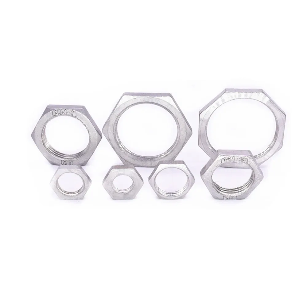 Трубный фитинг из нержавеющей стали ss 304 шестигранные гайки 1/8 1/4 3/8 1/2 3/4 1 1-1/4 1-1/2