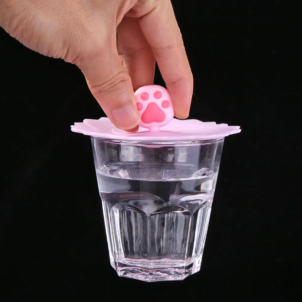Милый Кот силиконовая крышка для стакана из Пылезащитная защита от утечек Чай