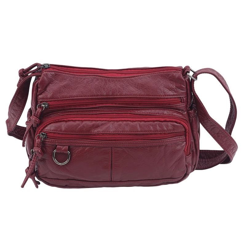 Женская маленькая сумка из искусственной кожи через плечо 2 вида цветов