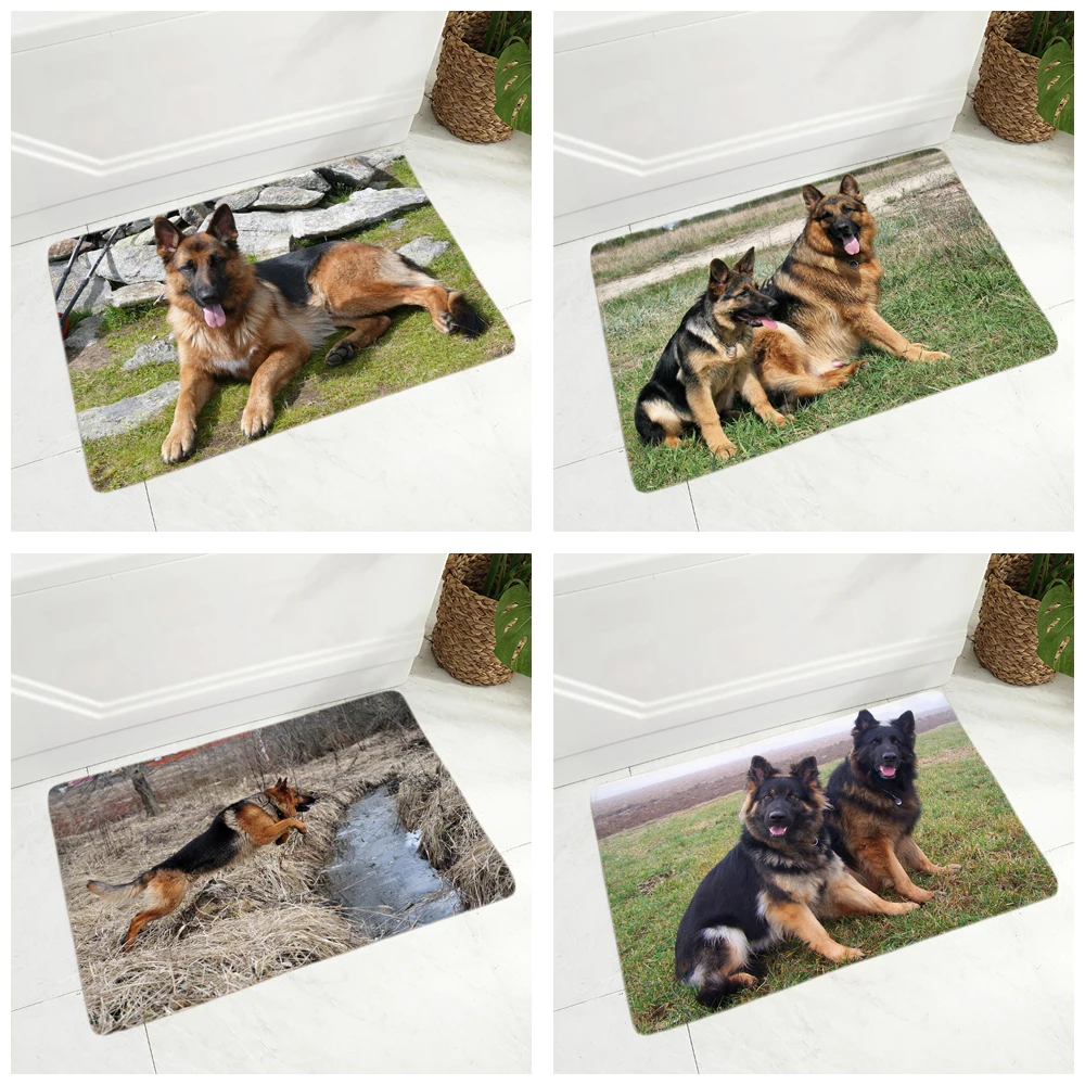 Мягкий напольный коврик для домашних животных немецкая овчарка прихожей детской