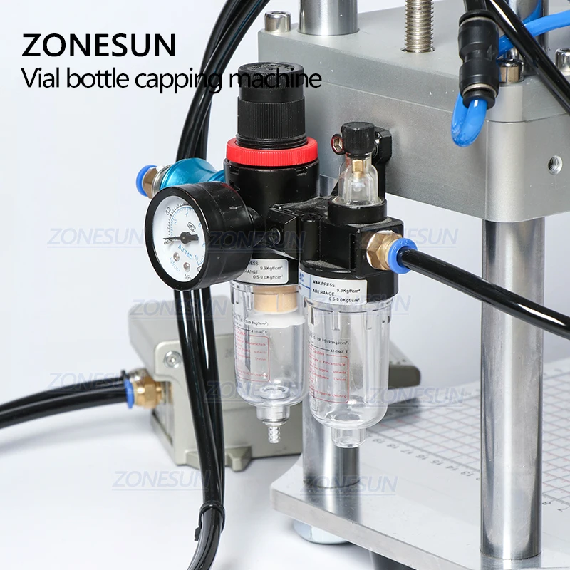 ZONESUN пневматический инструмент для обжима Алюминиевых Бутылок пенициллин