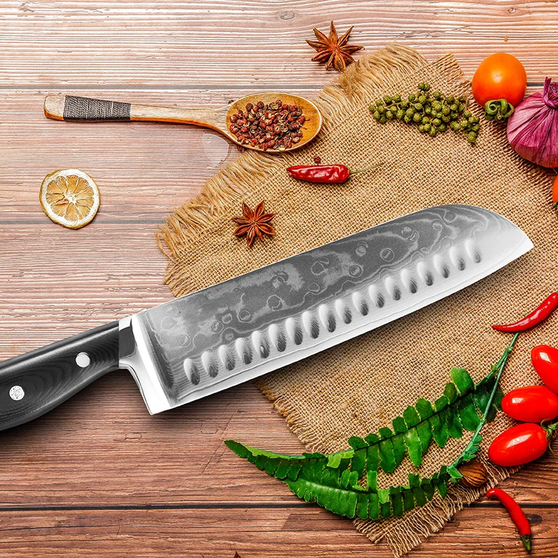 

Chef Knife Damascus Steel VG10 Kitchen Knife Japanese Professional Santoku Fish Filleting Meat Cleaver Vegetables Fruit Knife